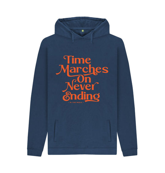 Navy Time Marches On Hoodie