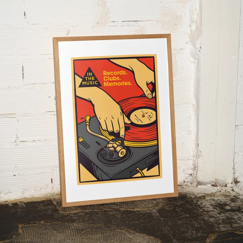 Records Clubs Memories Portrait Fine Art Print