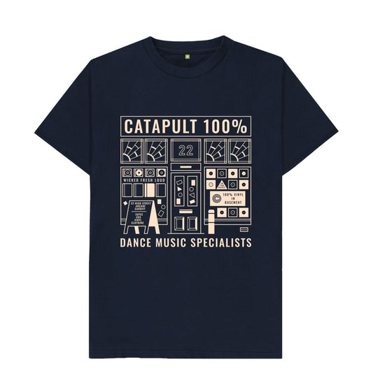 Navy Blue Catapult 100% Vinyl T-Shirt