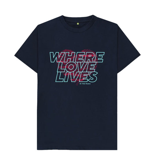 Navy Blue Where Love Lives T-Shirt