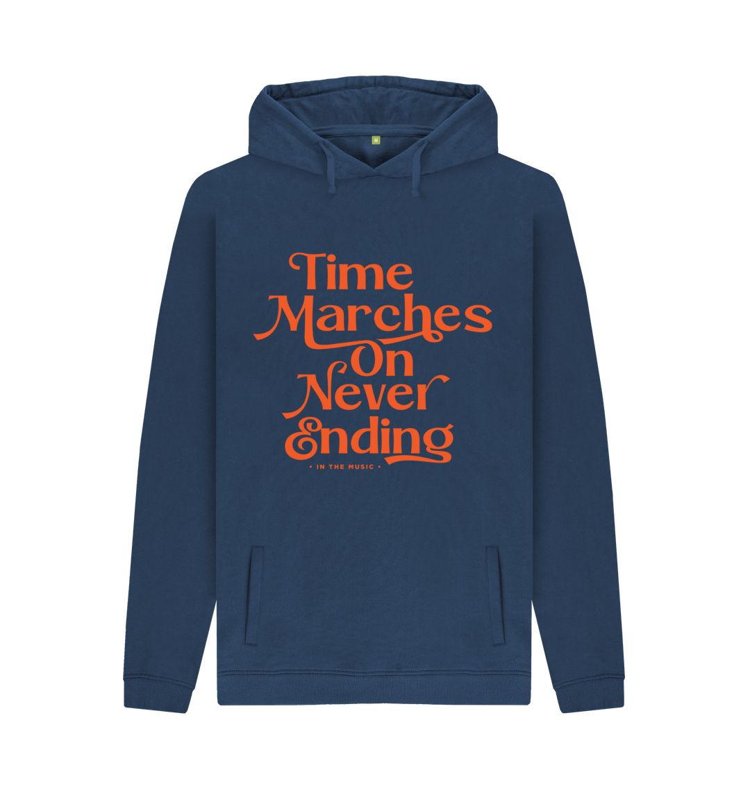 Navy Time Marches On Hoodie