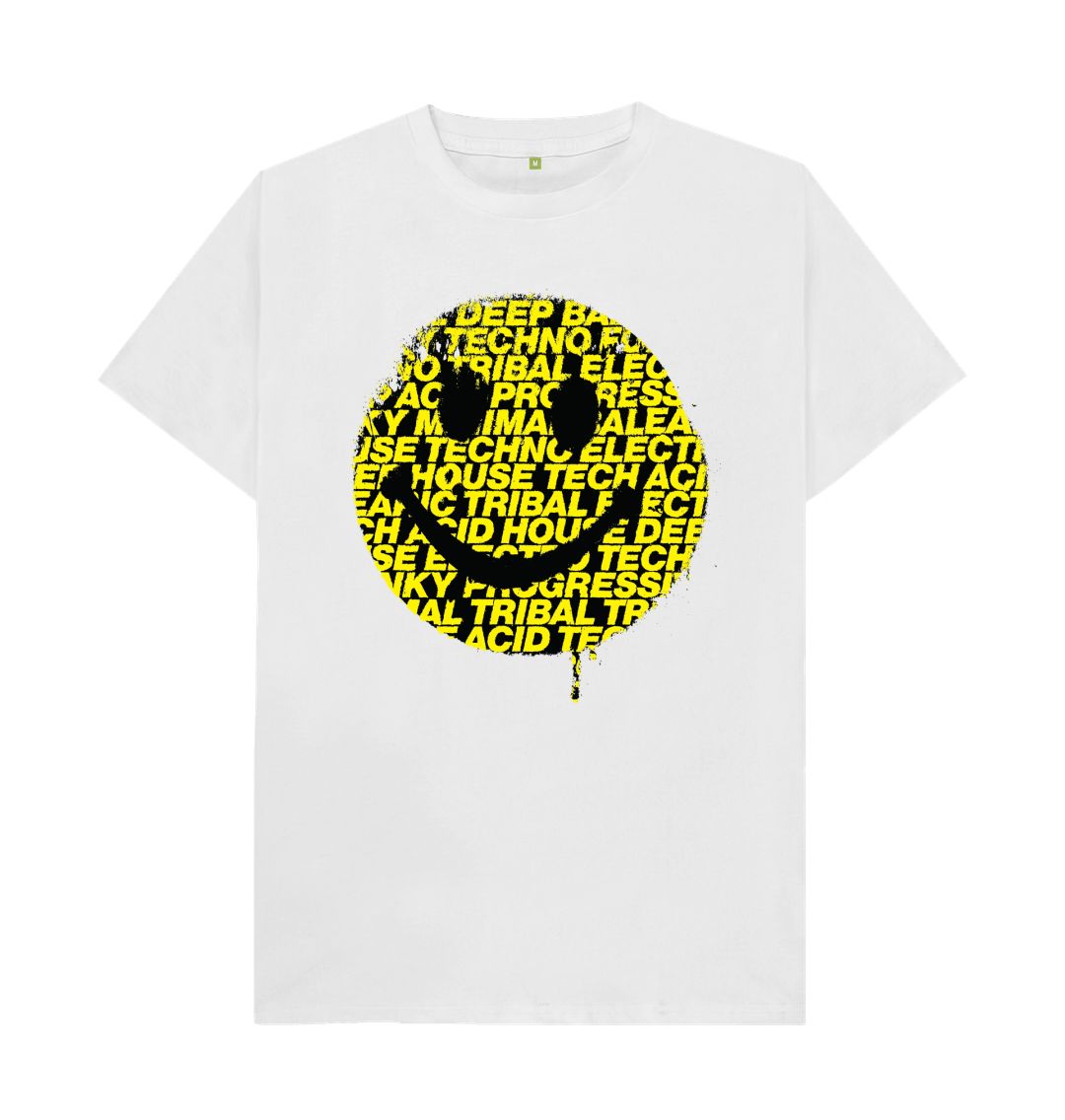 White Rhythmic Smiles T-Shirt