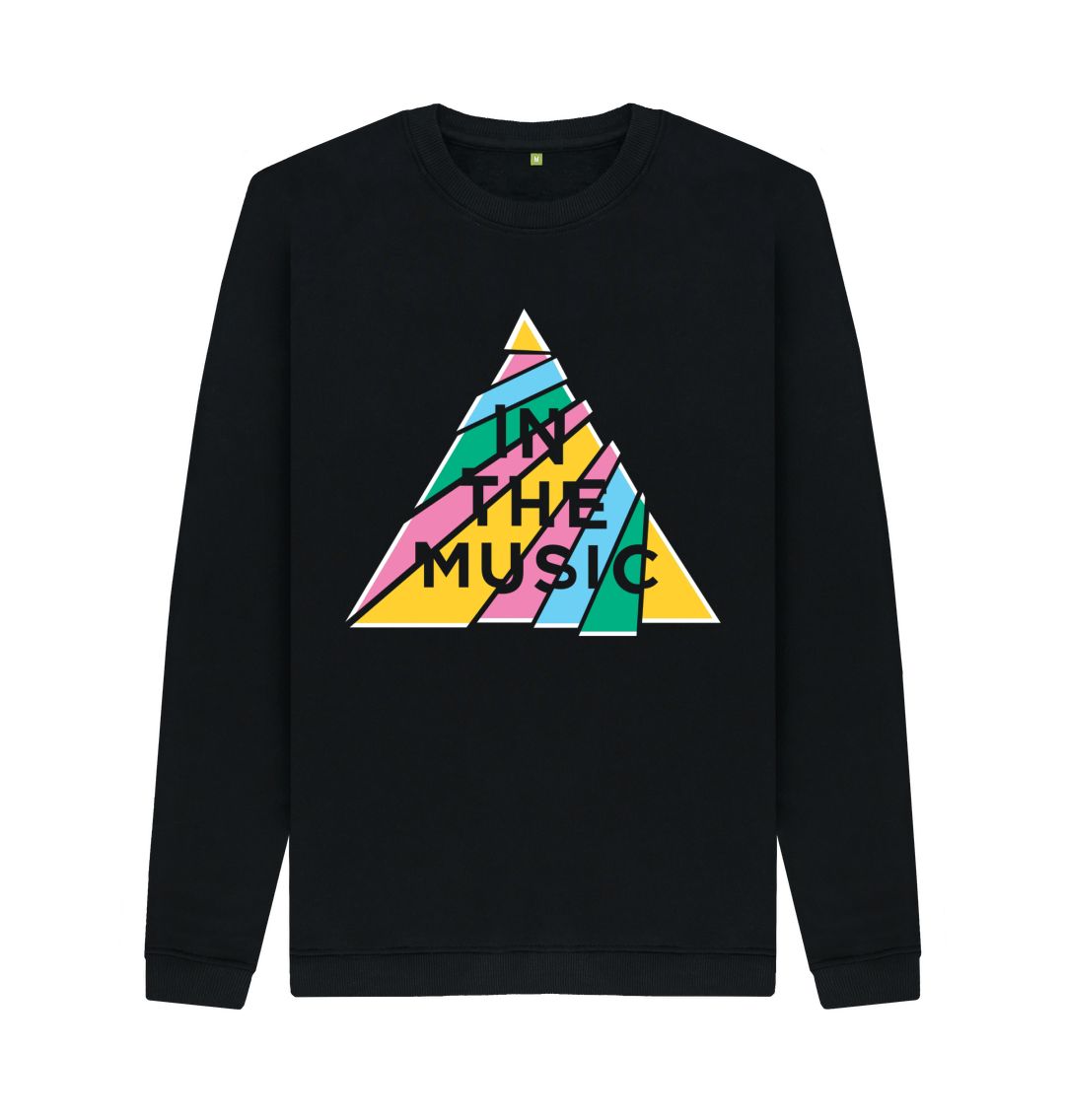 Black Cutting Shapes Sweatshirt